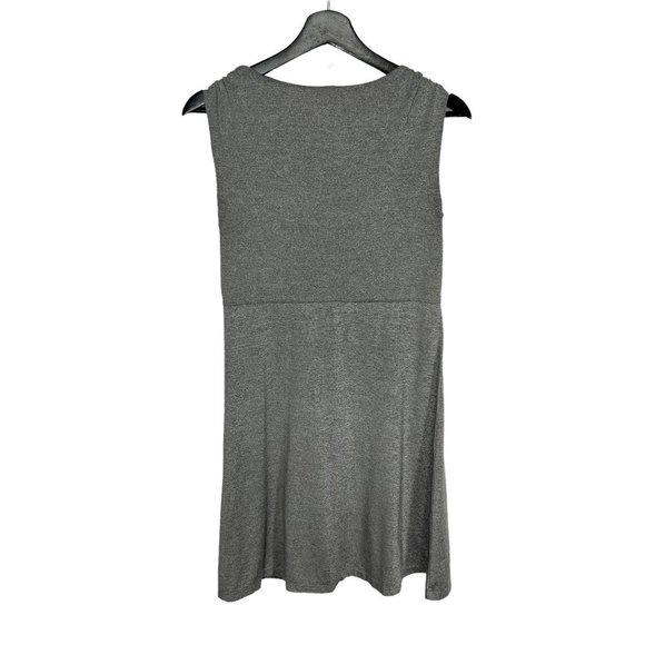 Soma Grey Twist Front Sleeveless V Neck Tunic Top Small - Picture 2 of 7